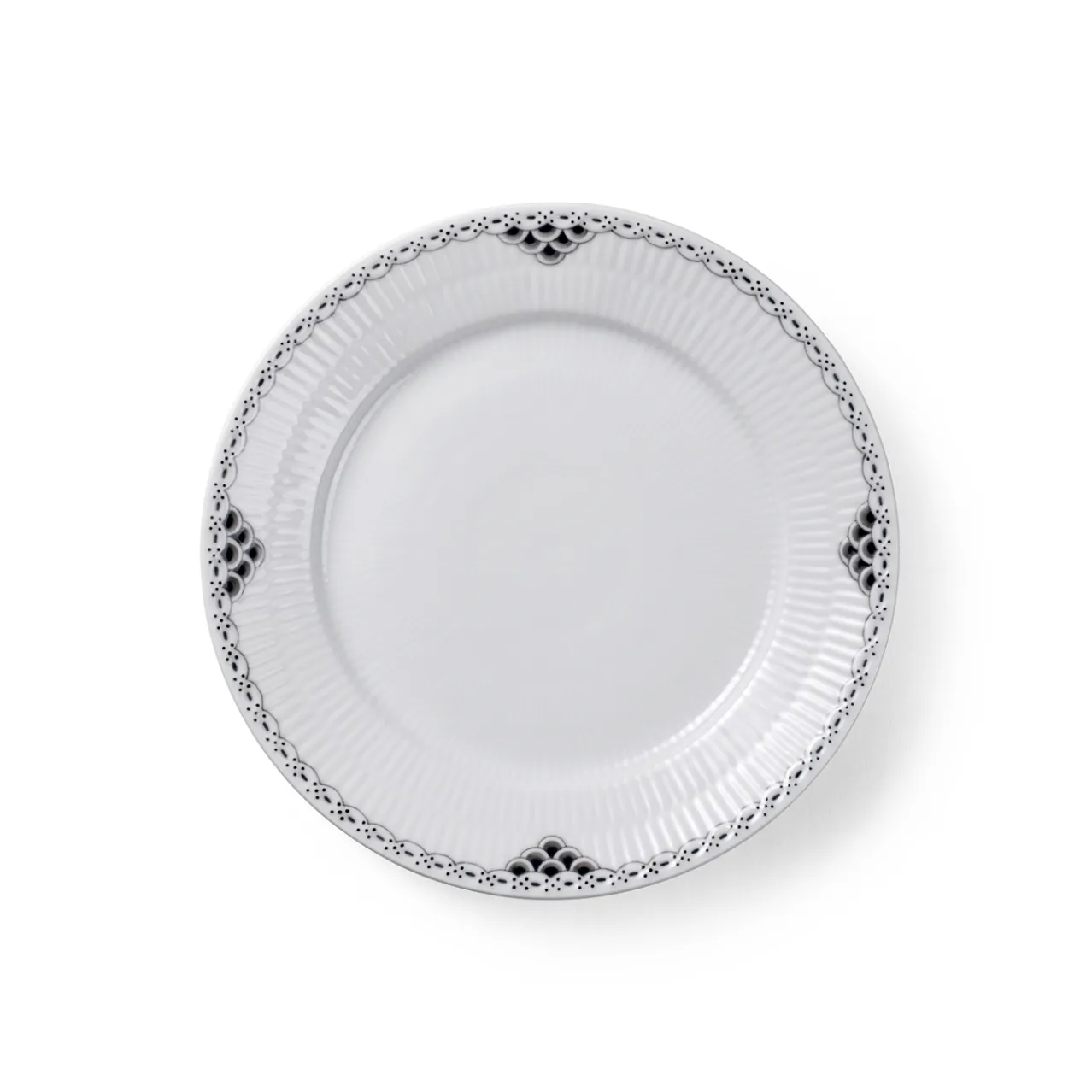 Black Lace Plate, 22 cm
