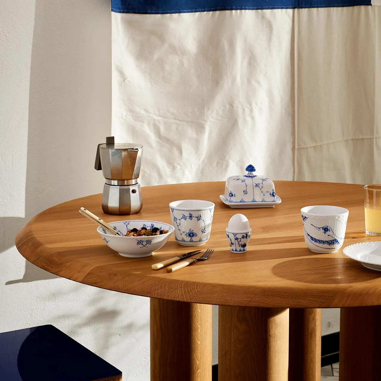 Blue Fluted Plain Bowl, 35 cl