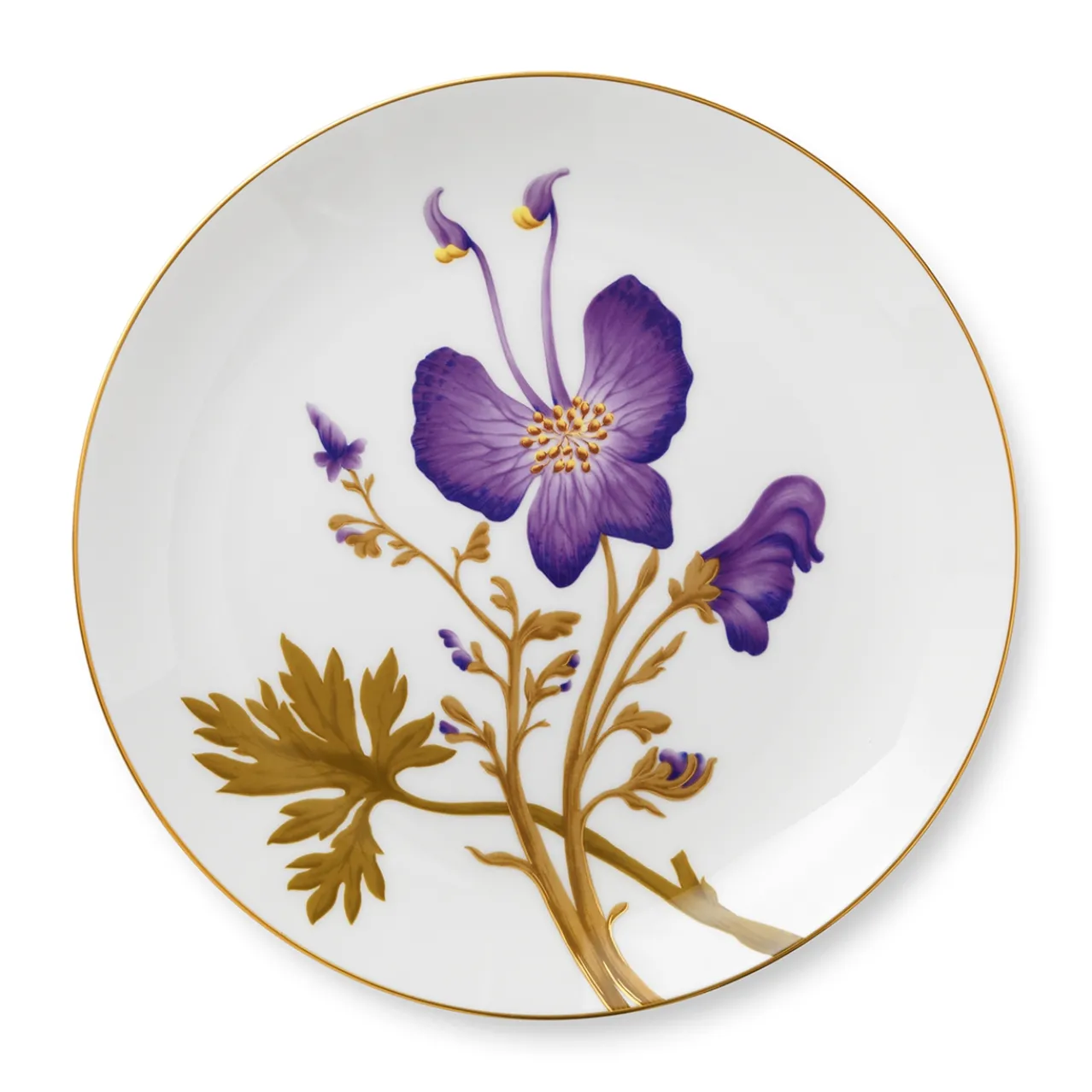 Flora Plate, Pansy, 27 cm