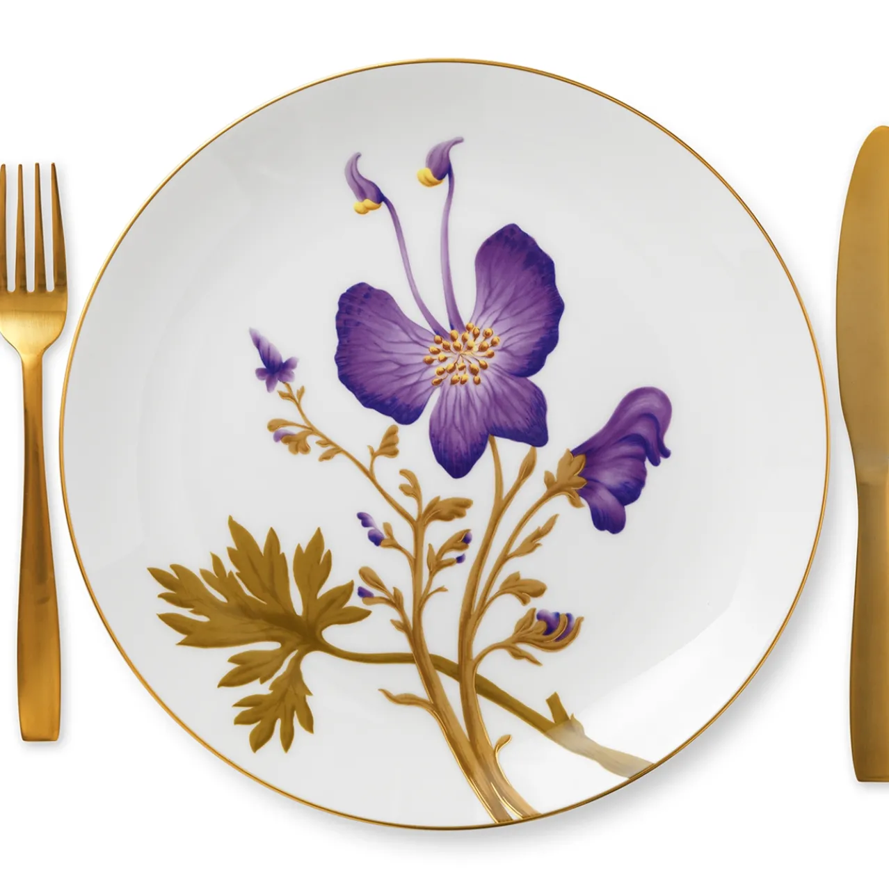 Flora Plate, Pansy, 27 cm