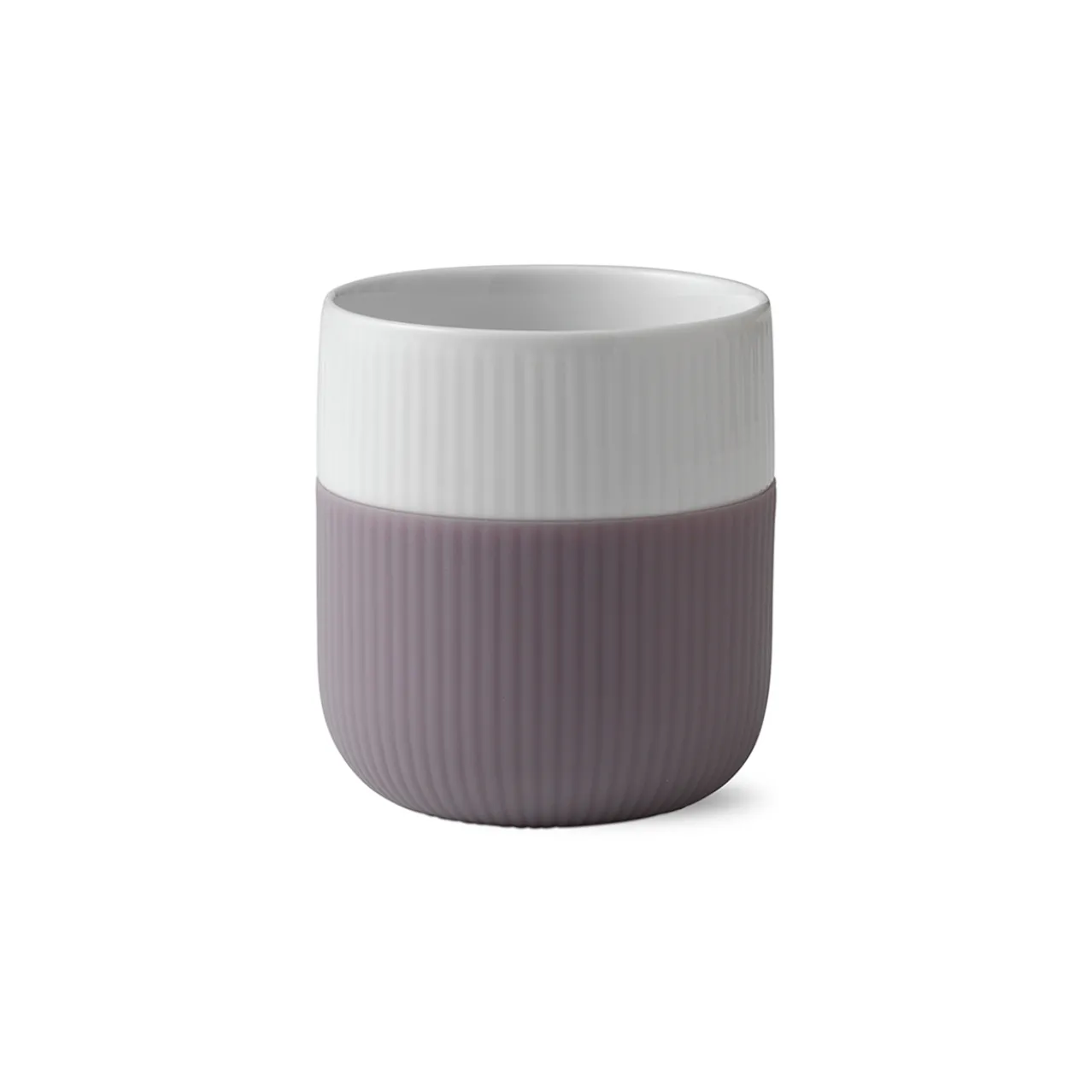 Fluted Contrast Mug, Heather, 35 cl