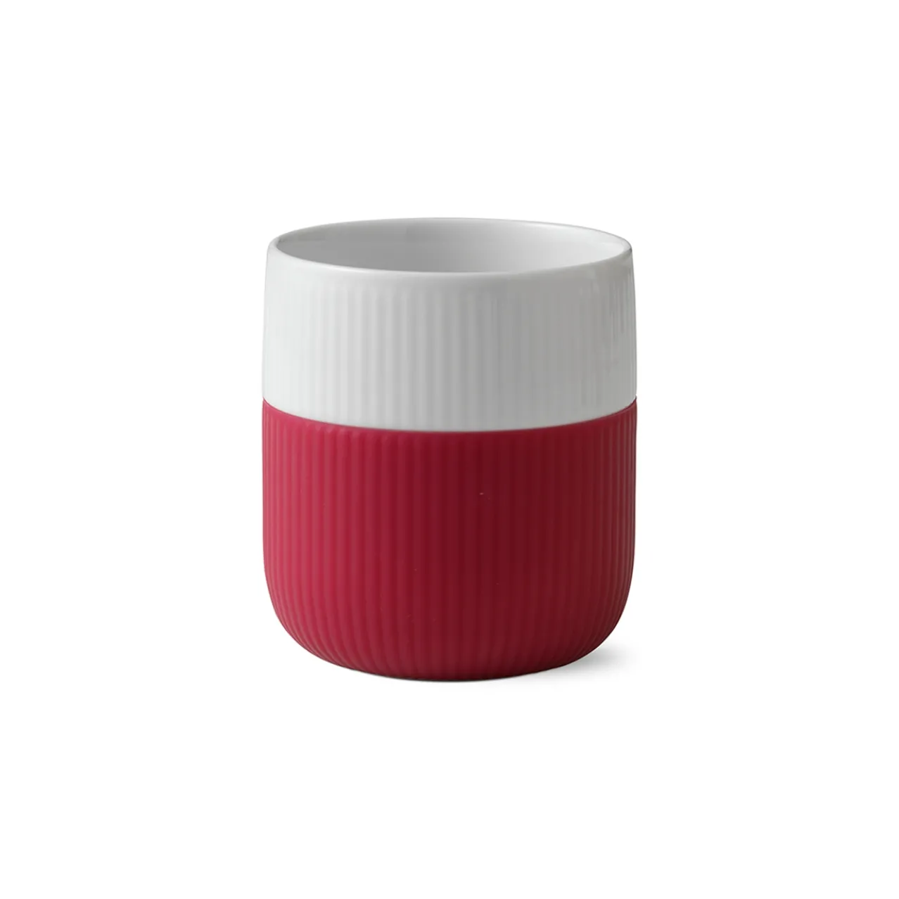 Fluted Contrast Mug, Raspberry, 35 cl