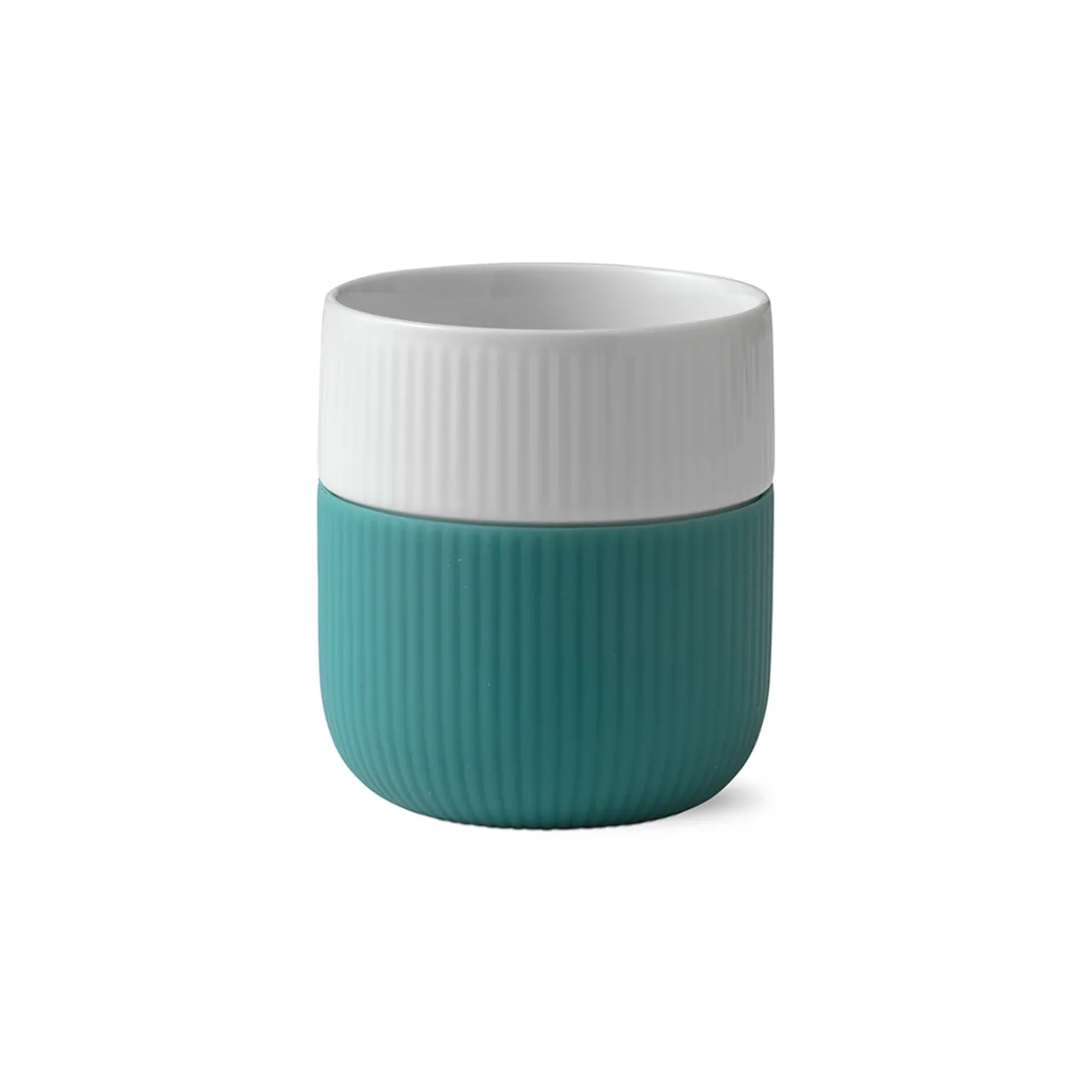 Fluted Contrast Mug, Opal, 35 cl