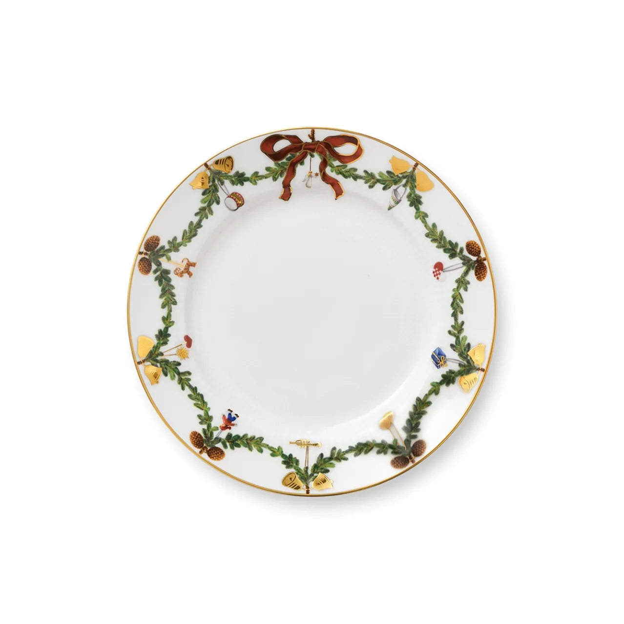 Star Fluted Christmas Plate, 19 cm