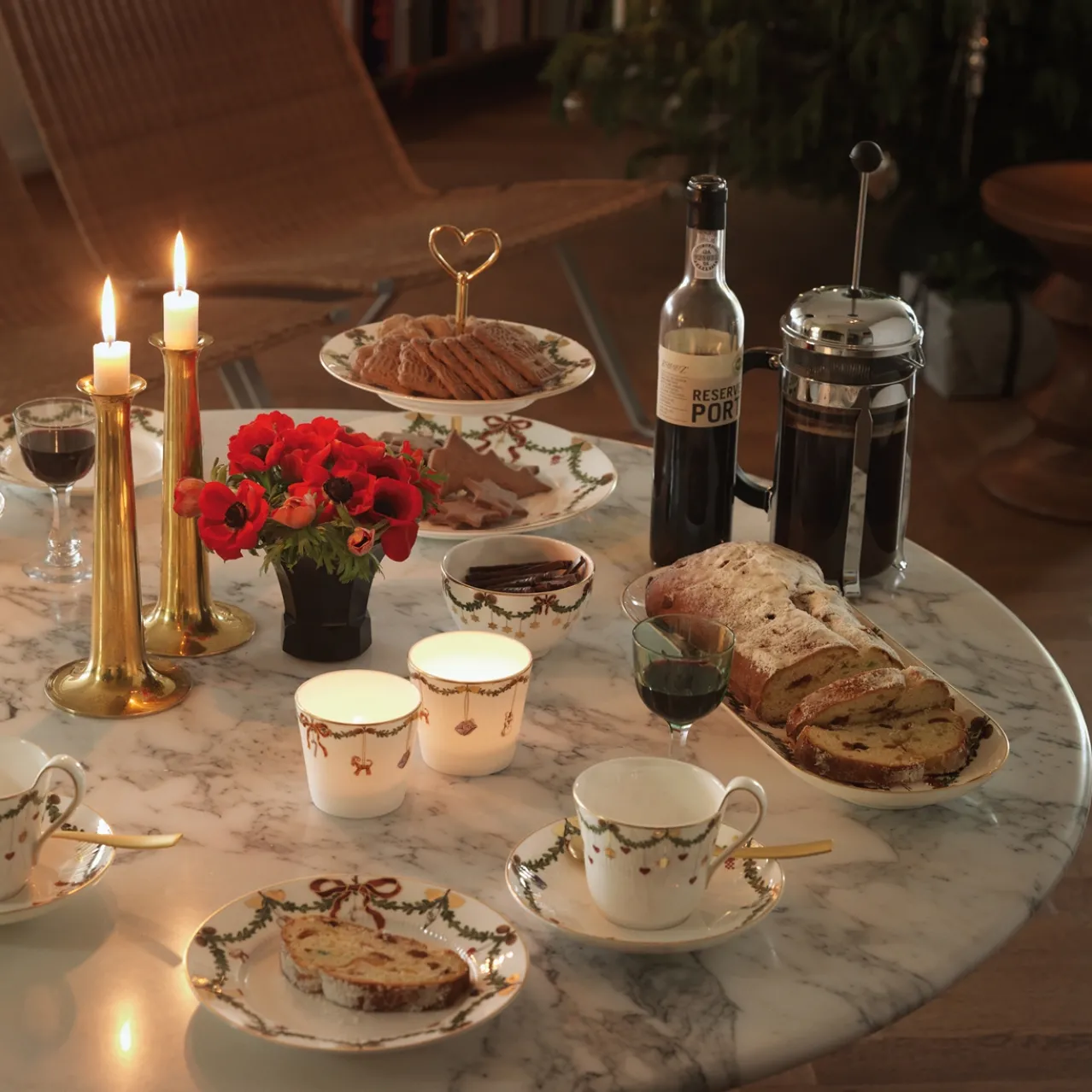 Star Fluted Christmas Plate, 19 cm