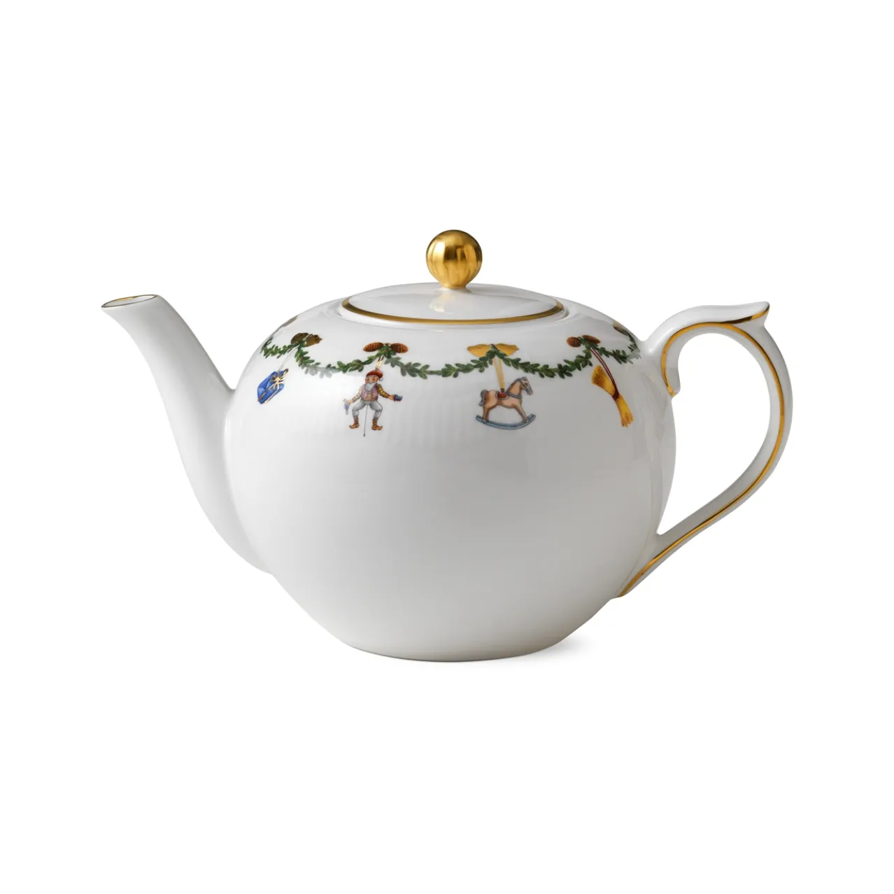 Star Fluted Christmas Teapot, 140 cl