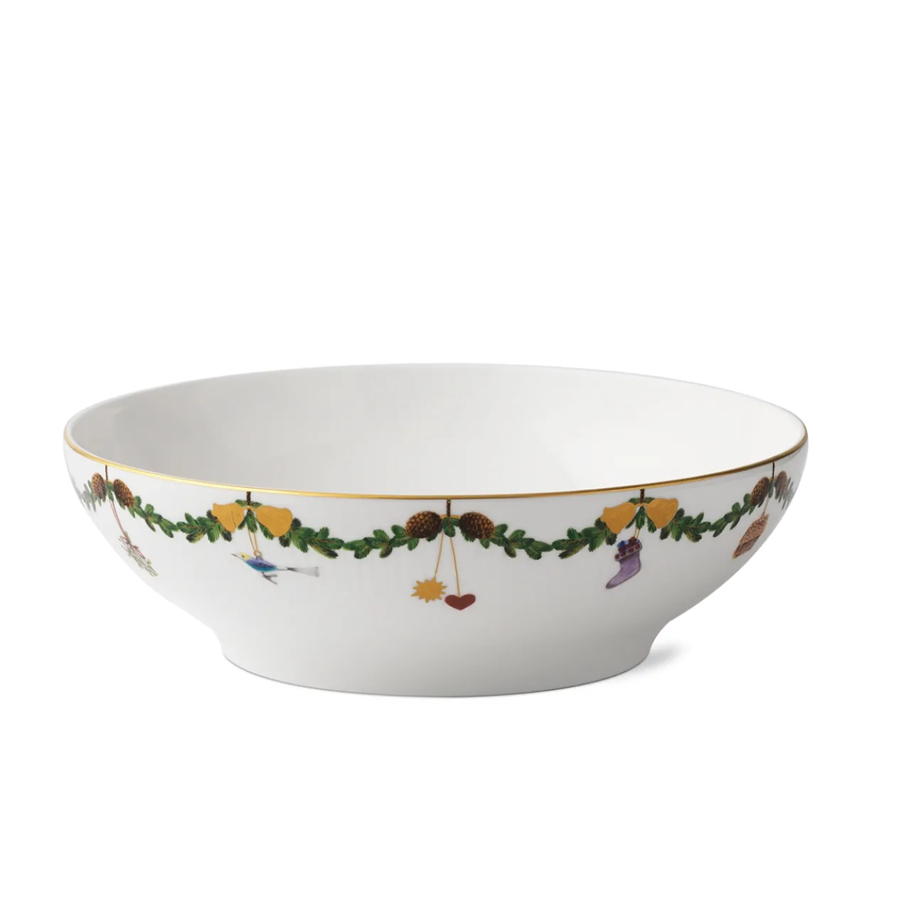 Star Fluted Christmas Bowl, 220 cl