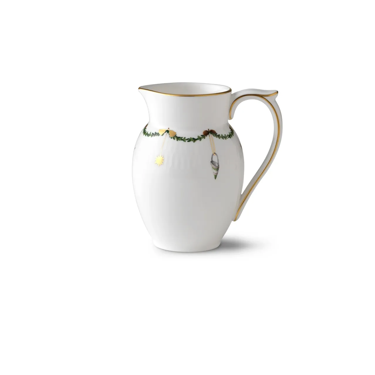 Star Fluted Christmas Milk Jug, 39 cl