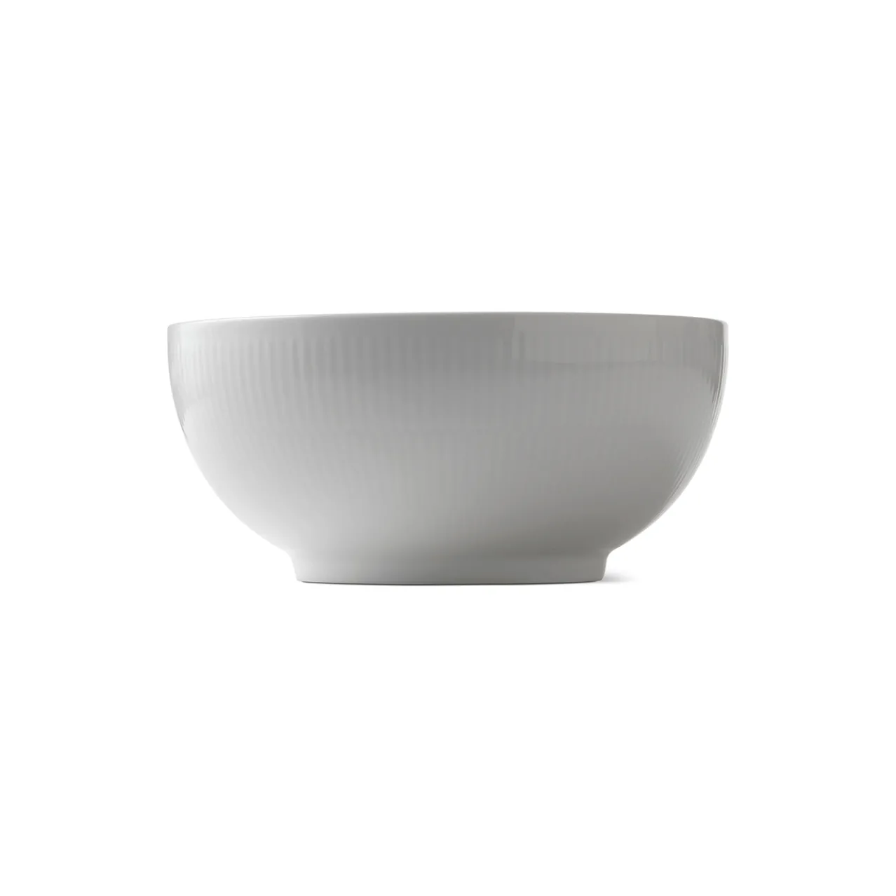 White Fluted Bowl, 180 cl