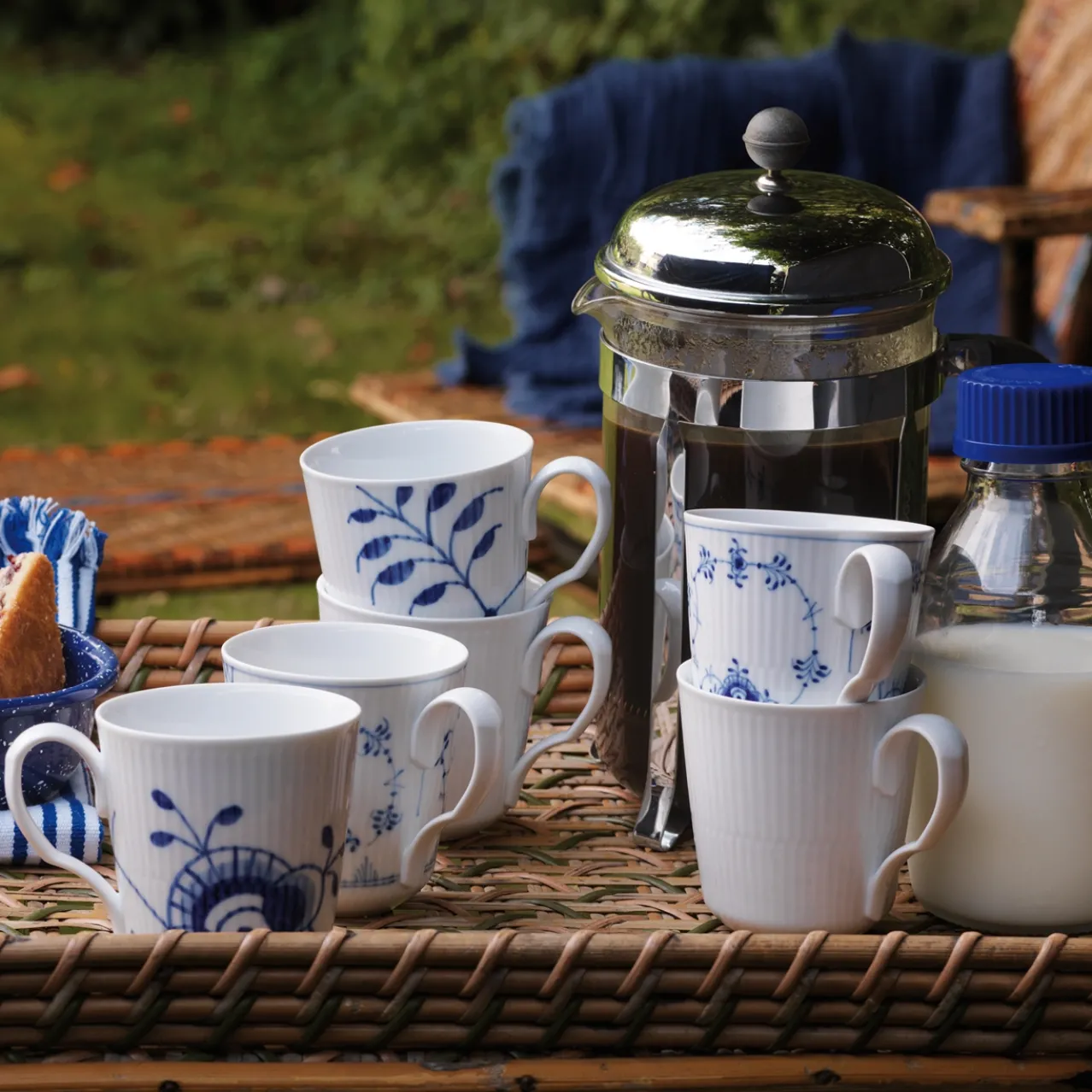 White Fluted Cup, 38 cl, 2 pcs