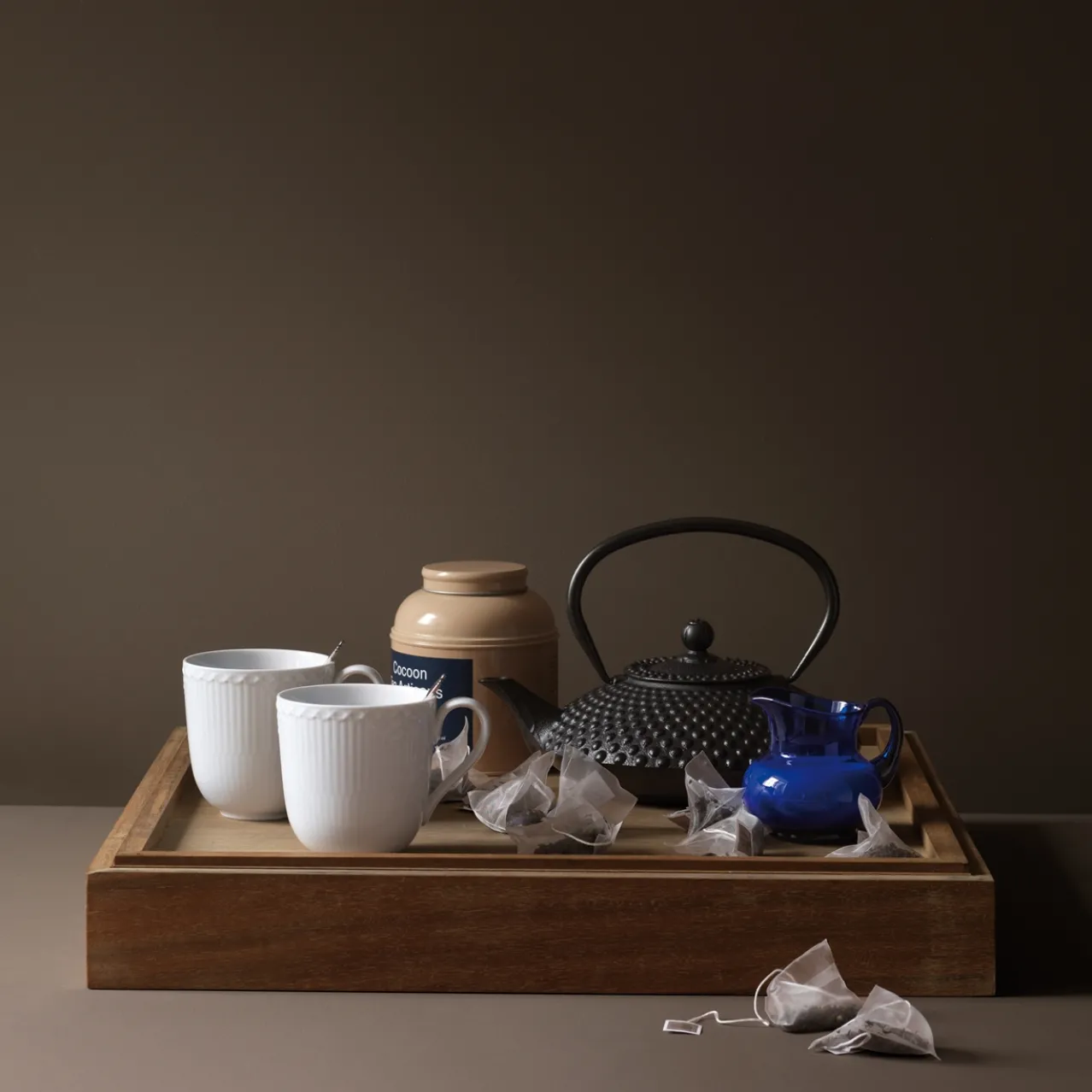 White Fluted Half Lace Cup, 37 cl, 2 pcs