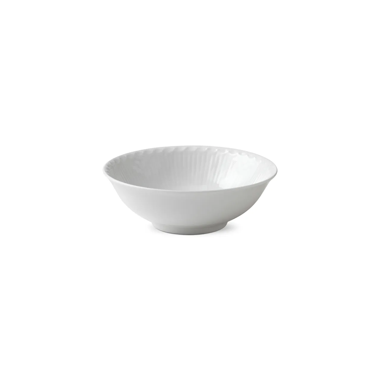 White Fluted Half Lace Bowl, 35 cl